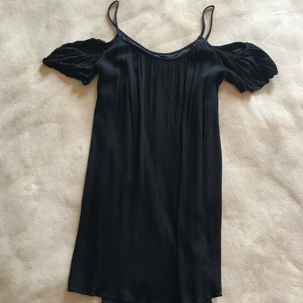 Black off the shoulder dress